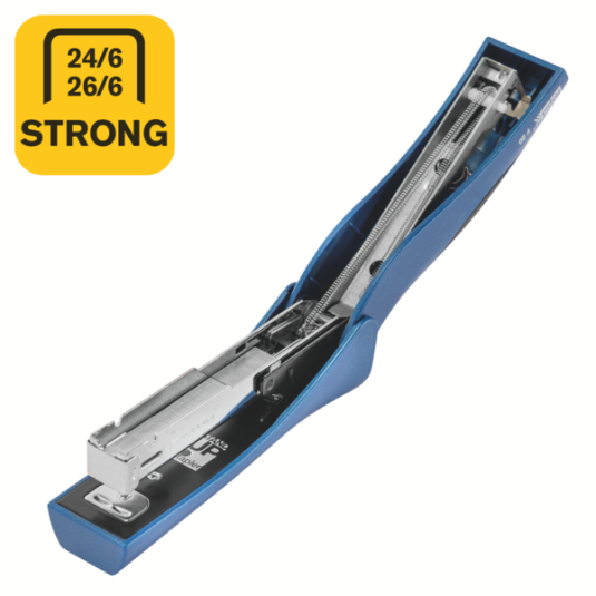 Zszywacz stojący Rapid StandUp F20 niebieski do 20 kartek pionowy