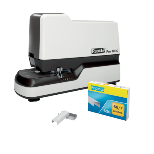 Zszywacz elektryczny Rapid Pro 90EC do 50 kartek na zasilacz