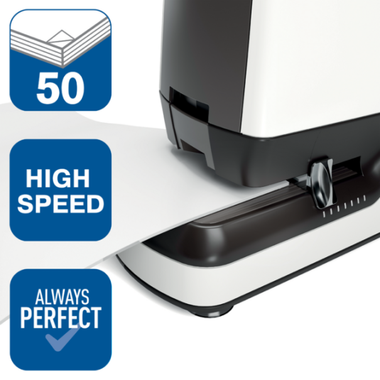 Zszywacz elektryczny Rapid Pro 90EC do 50 kartek na zasilacz