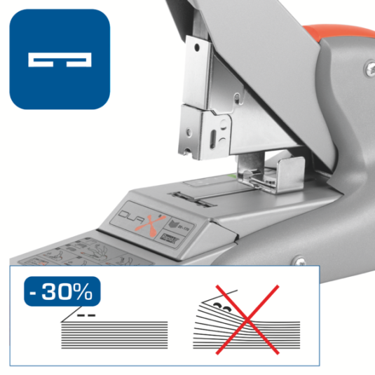 Zszywacz Rapid Supreme Duax 170 kartek srebrno-pomarańczowy