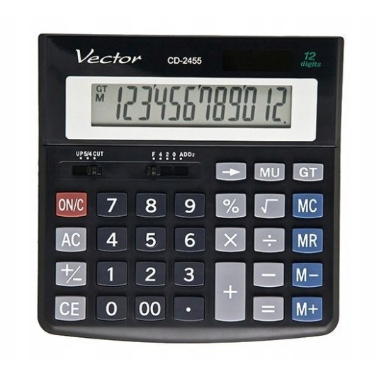 Kalkulator biurowy VECTOR 12 pozycji CD-2455