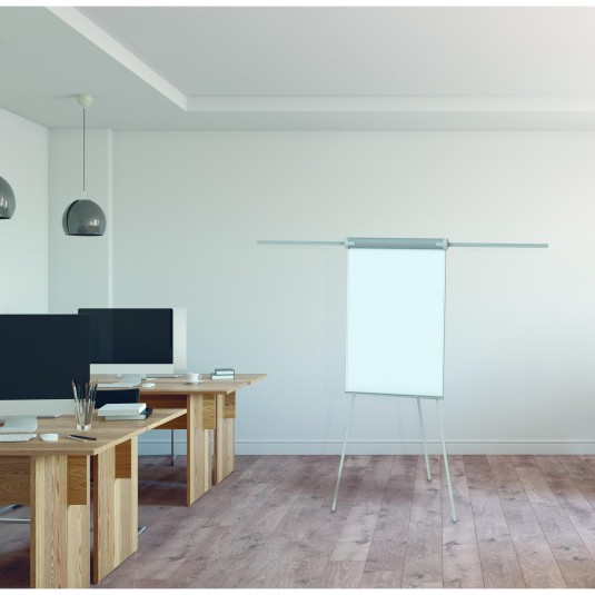 Tablica Flipchart na trójnogu suchościeraln magnetyczna z ramionami