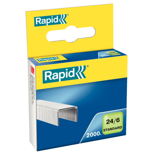 Zszywki Rapid Standard 24/6 do papieru 2000 szt.
