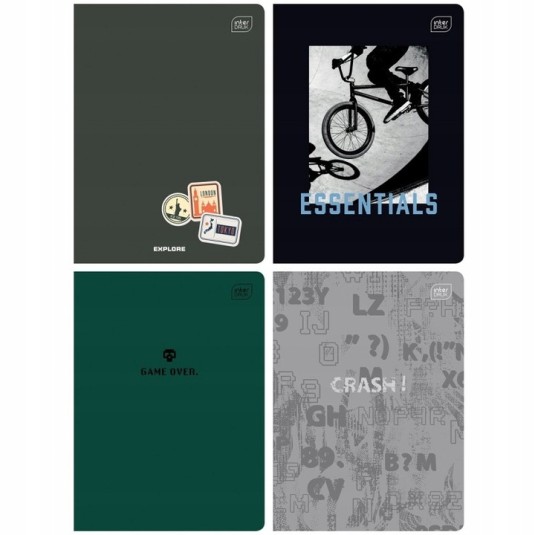 Zeszyt szkolny  A5 w kratkę  60 kartek okładki dla chłopców