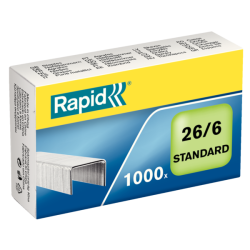 Zszywki biurowe RAPID Standard 26/6 opak. 1000 szt.