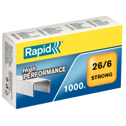 Zszywki biurowe do Rapid Strong 26/6 30 kartek 1000 sztuk