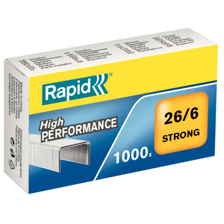 Zszywki do papieru MOCNE Rapid Strong 26/6 do 30 kartek