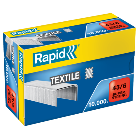 Zszywki tekstylne RAPID 43/6 do zszywacza nożycowego K1 Textile