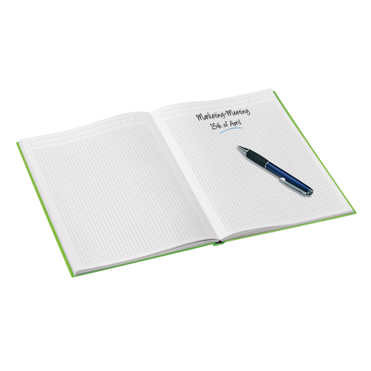 Brulion w kratkę Leitz WOW A5 zielony zeszyt twarda okładka