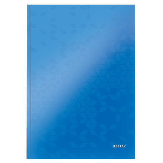 Brulion w kratkę Leitz WOW A4 niebieski okładka twarda