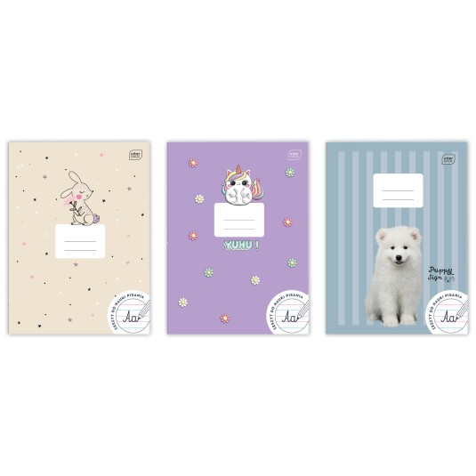 Zeszyt A4 w linię INTERDRUK 32 kartkI UV GIRLS