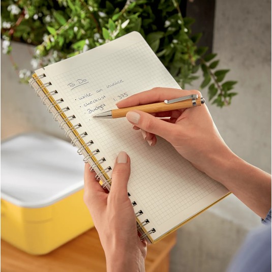 Kołonotatnik B5 Leitz Cosy w kratkę żółty notes