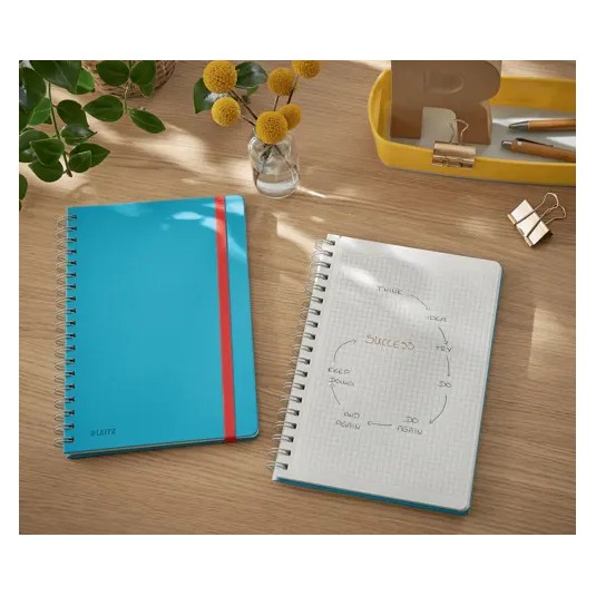 Kołonotatnik Leitz Cosy B5 kratka niebieski notes