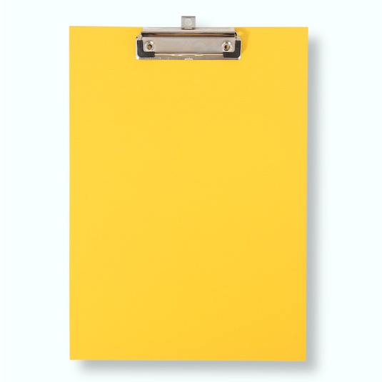 DESKA Z KLIPSEM A4 PREMIUM ŻÓŁTA clipboard
