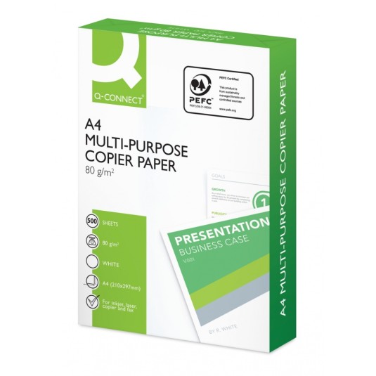 PAPIER XERO A4 Q-CONNECT 80G - PALETA 240 RYZ