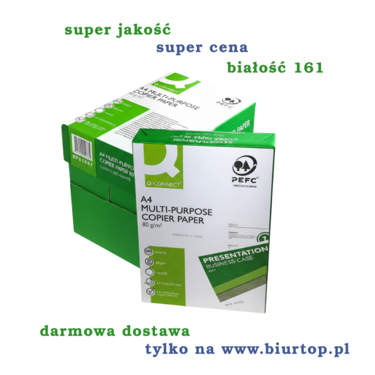 PAPIER XERO A4 Q-CONNECT 80G - PALETA 240 RYZ