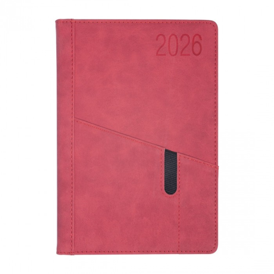 KALENDARZ A5/360 SATURN  dzienny z kieszenią na telefon 2026