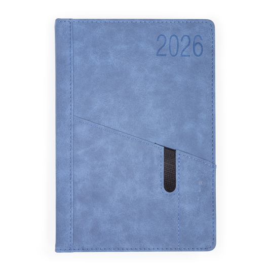 KALENDARZ A5/360 SATURN dzienny z  kieszenią na telefon 2026