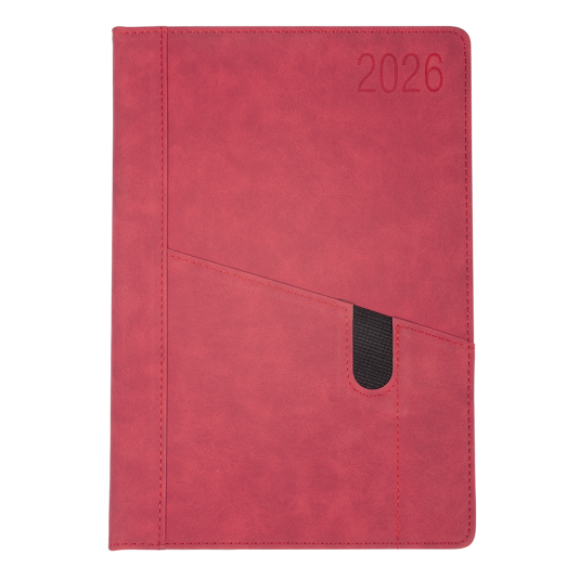 KALENDARZ B5/144 URAN tygodniowy z kieszenią na telefon 2026