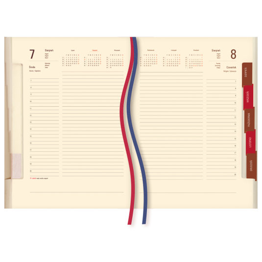 TERMINARZ KALENDARZ KSIĄŻKOWY Senator T-240 A5 dzienny