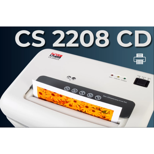 Niszczarka OPUS CS 2208, kosz 22 l