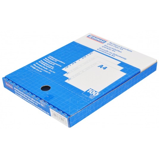 Koszulki DONAU A4 krystaliczne 45 mic na dokumenty