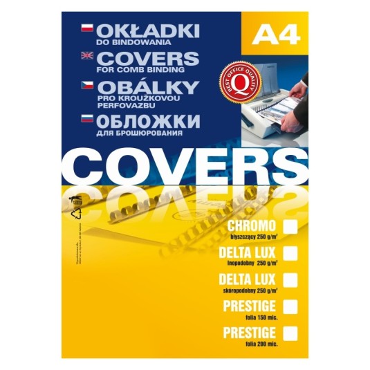 Okładka do bindowania A4 Chromolux biała, op.100 szt, Argo