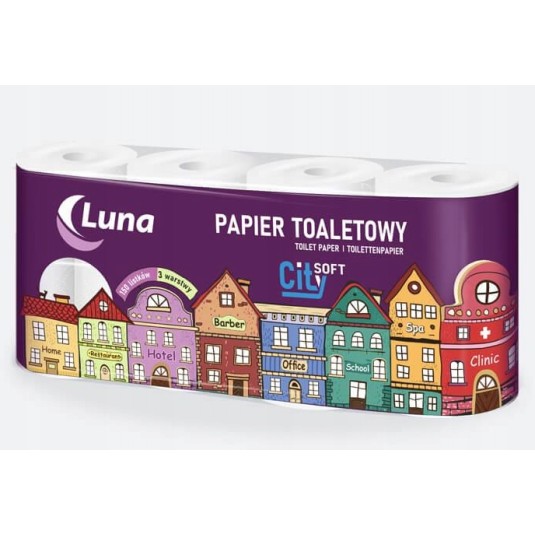 PAPIER TOALETOWY LUNA CITY SOFT CELULOZA 3W A8