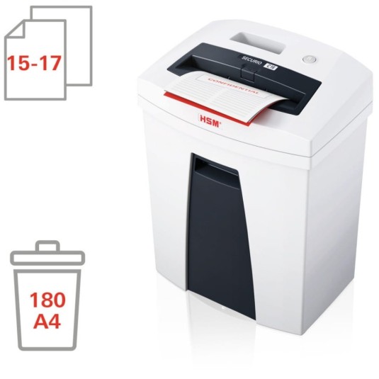 Niszczarka HSM Securio C16, kosz 25 l