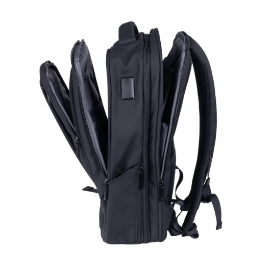 Plecak Donau Travel Berlin 15,6"16 L USB + kabel czarny