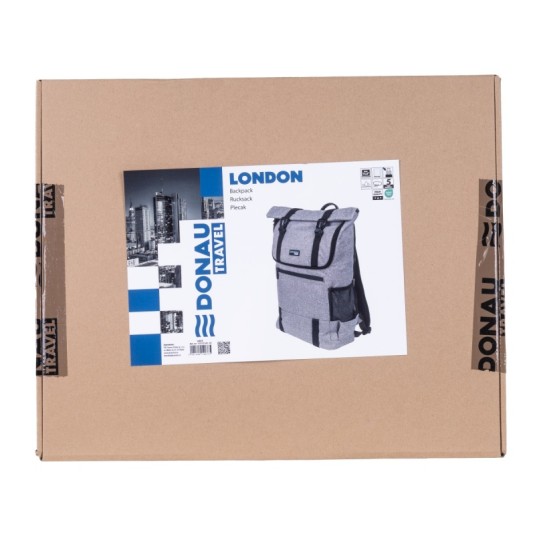 Plecak Donau Travel London 15, 6" 18 l, szary