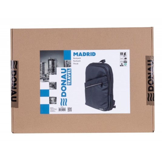 Plecak Donau Travel Madrid 15,6" 14L czarny