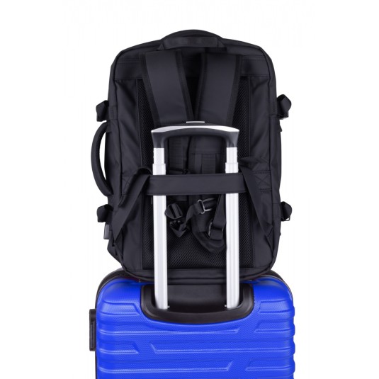 Plecak Donau Travel Prague 17" 32L, USB + kabel, czarny