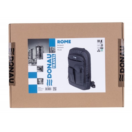 Plecak Donau Travel Rome 13,3" 9L, czarny