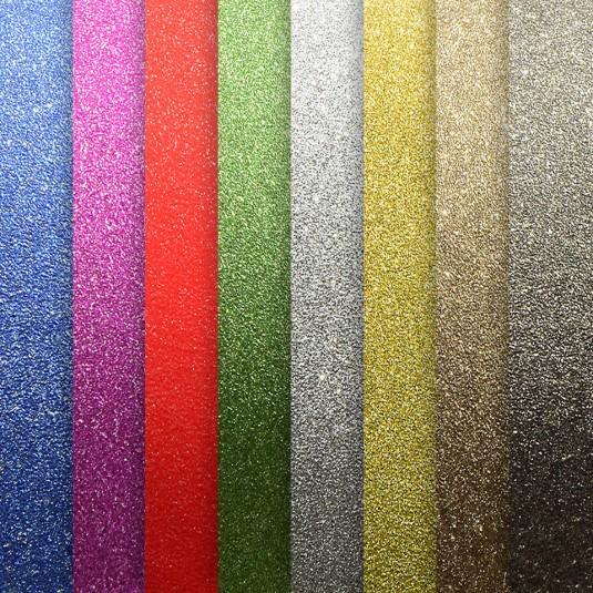 Papier samoprzylepny brokatowy jasnozłoty, 10 arkuszy