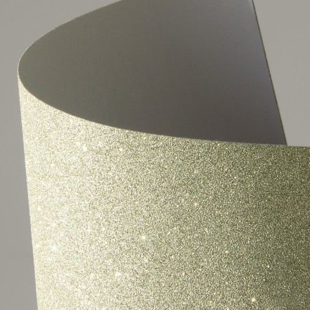 Papier samoprzylepny brokatowy jasnozłoty, 10 arkuszy