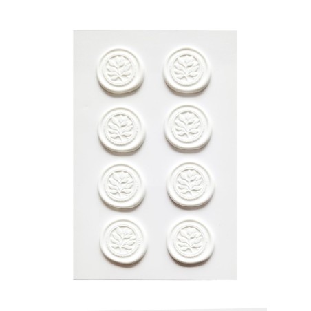 ODBICIE LAKOWE LISTKI  BIAŁE