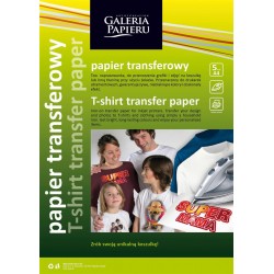Papier transferowy A4 do ciemnych tkanin, 5 arkuszy