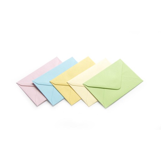 Koperty ozdobne, pastelowe (50 sztuk)