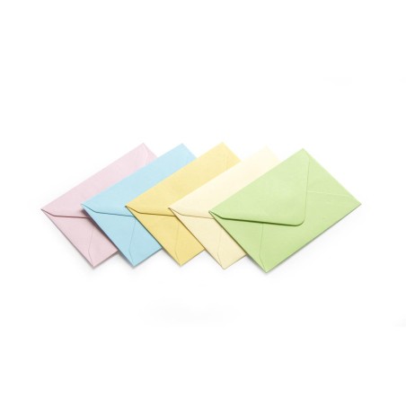 Koperty ozdobne 70x100mm, mix kolorów pastelowych