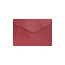 Koperta C6 Pearl czerwony, 10 sztuk