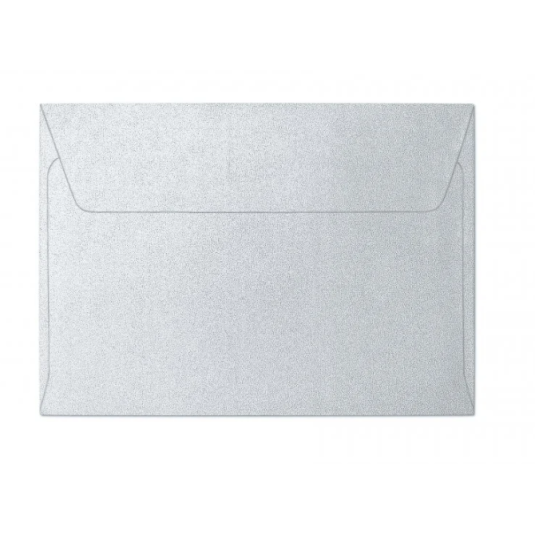 Koperta C6 Pearl srebrna, 10 sztuk