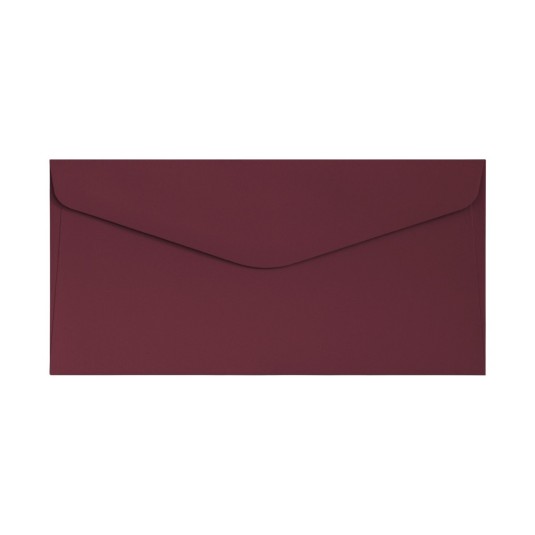 Koperta DL Gładka bordowa, 120 g/m2 (10 sztuk)