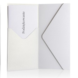 Koperta DL/SP Pearl biała 220 g/m2 (5 sztuk)