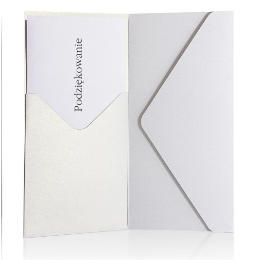 Koperta DL/SP Pearl biała 220 g/m2 (5 sztuk)