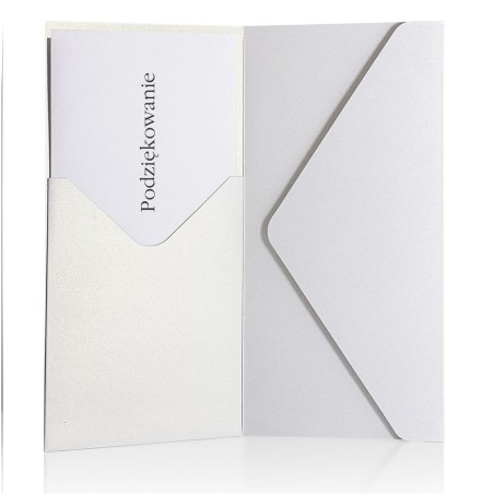 Koperta DL/SP Pearl biała 220 g/m2 (5 sztuk)