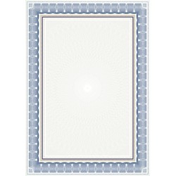 Dyplom A4 Rozeta Niebieska, 25 arkuszy