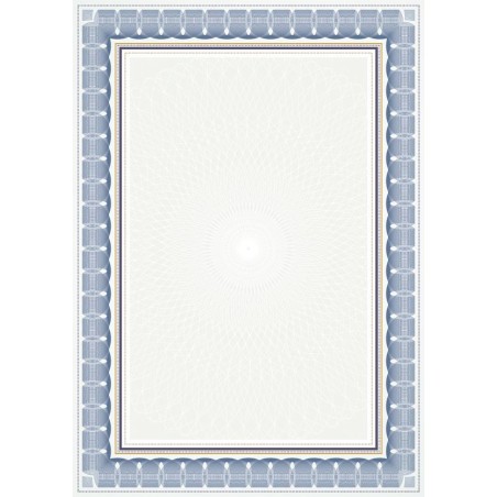 Dyplom A4 Rozeta Niebieska, 25 arkuszy