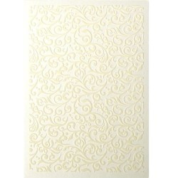 Papier wizytówkowy Welur Flock, kremowy, 220g (5 arkuszy)