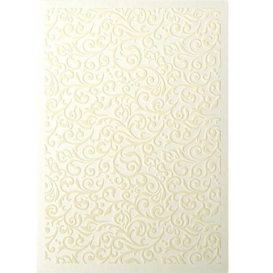 Papier wizytówkowy Welur Flock, kremowy, 220g (5 arkuszy)